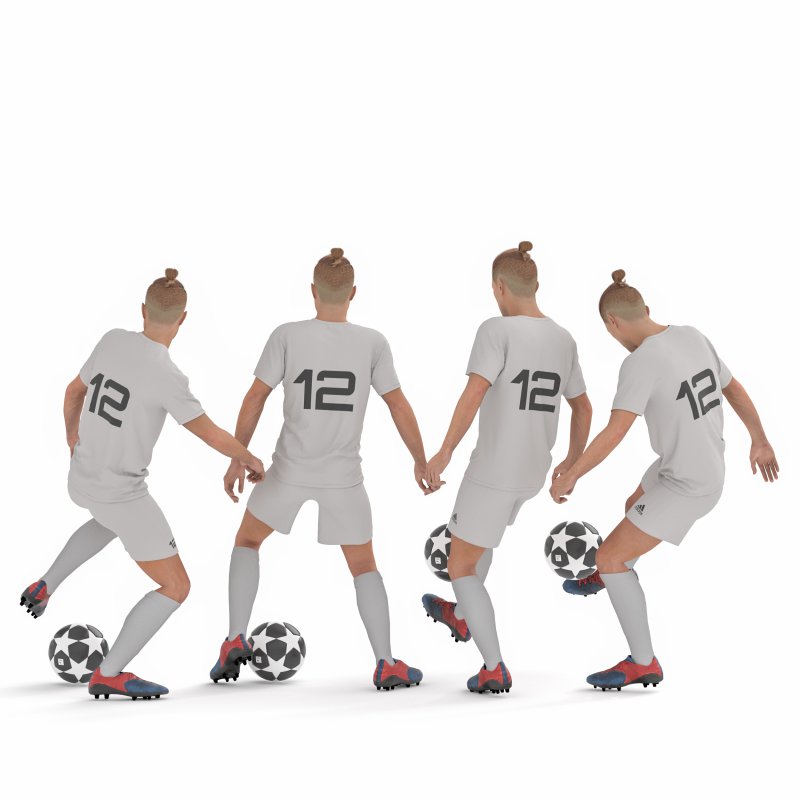 Footbalist Man in 04 poses - Image 3