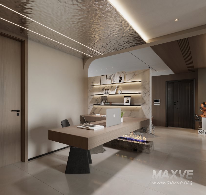 Modern living room and dining room interior scene - Image 1
