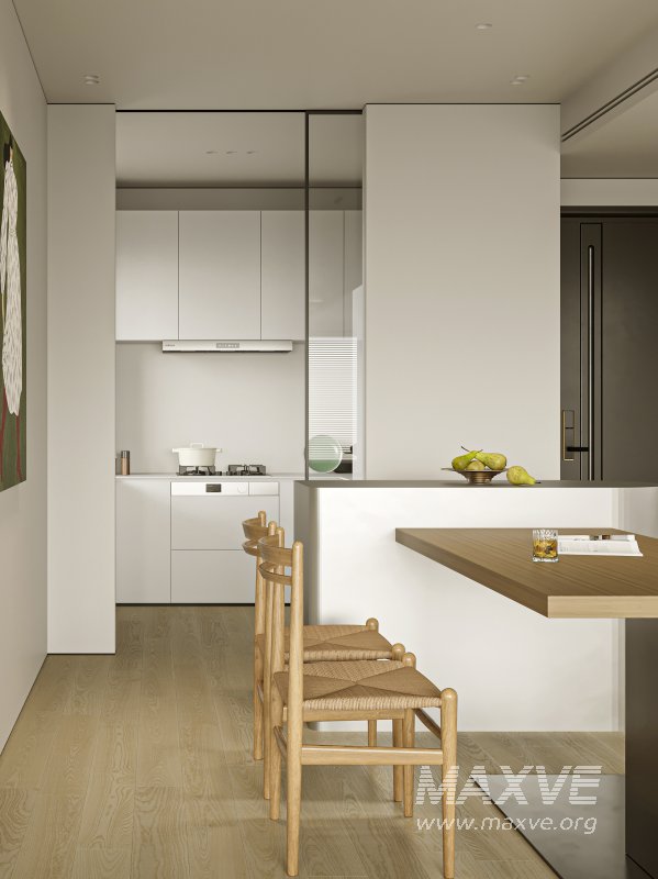 Modern living room and dining room interior scene - Image 7