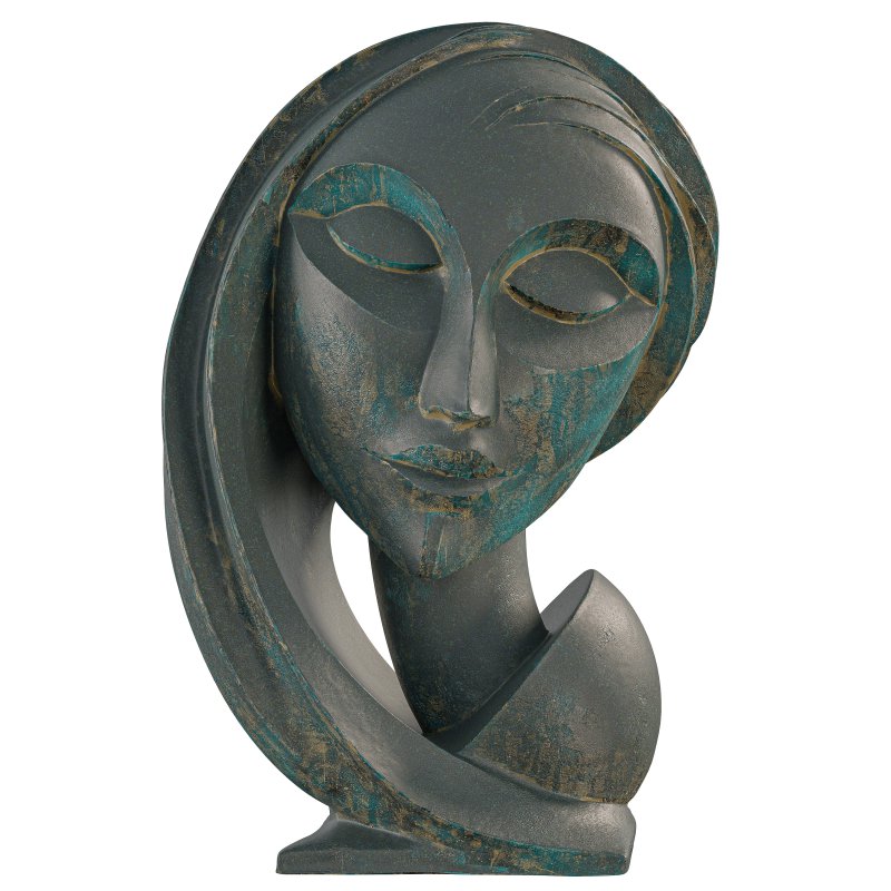 Antique Serene Meditation Figure Sculpture - Image 3