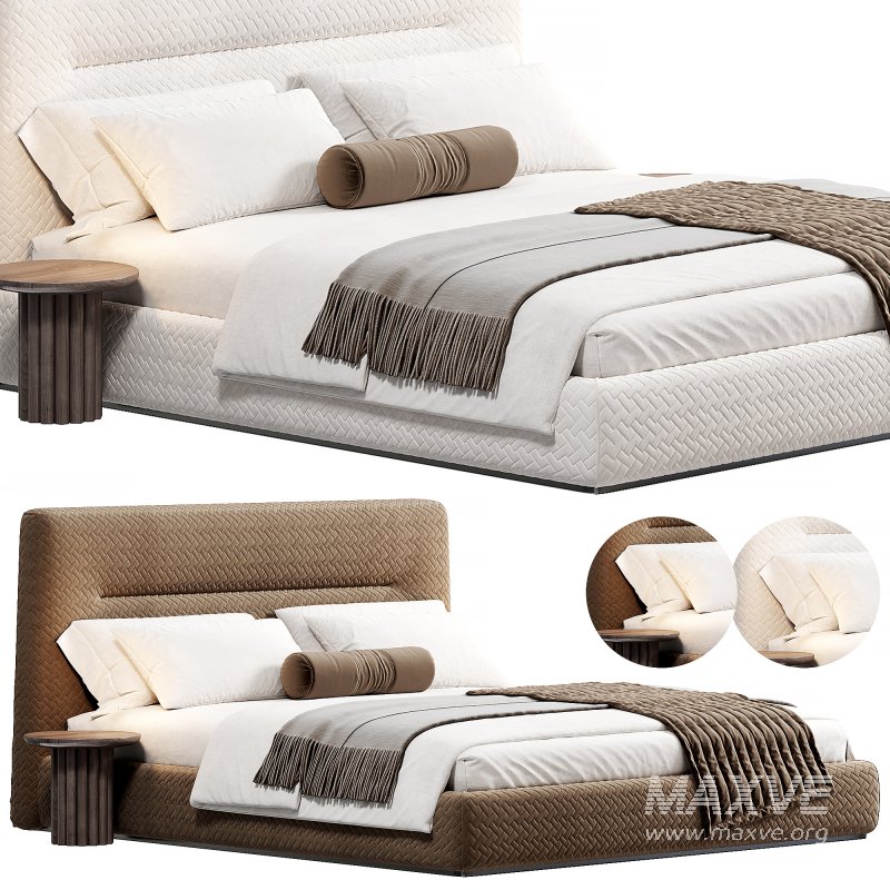 Bed with upholstered headboard Oliva by Livemaster - Image 6