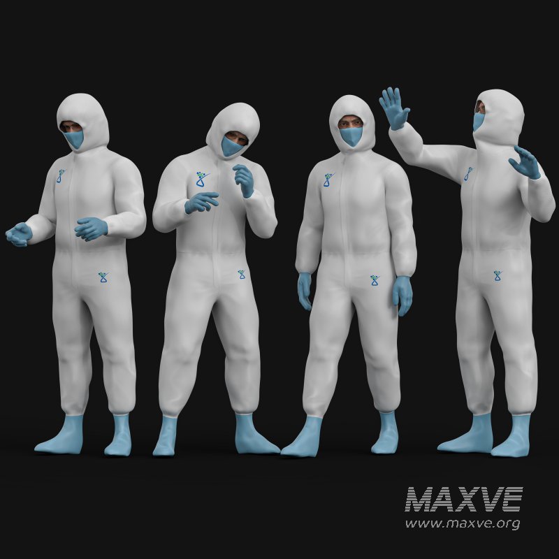 Laboratory Scientist Man 04 poses - Image 3