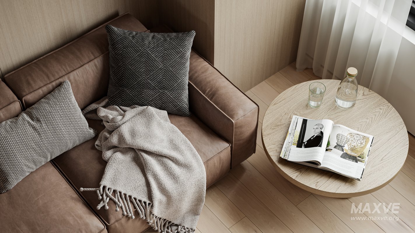 Modern living room and dining room interior scene - Image 10