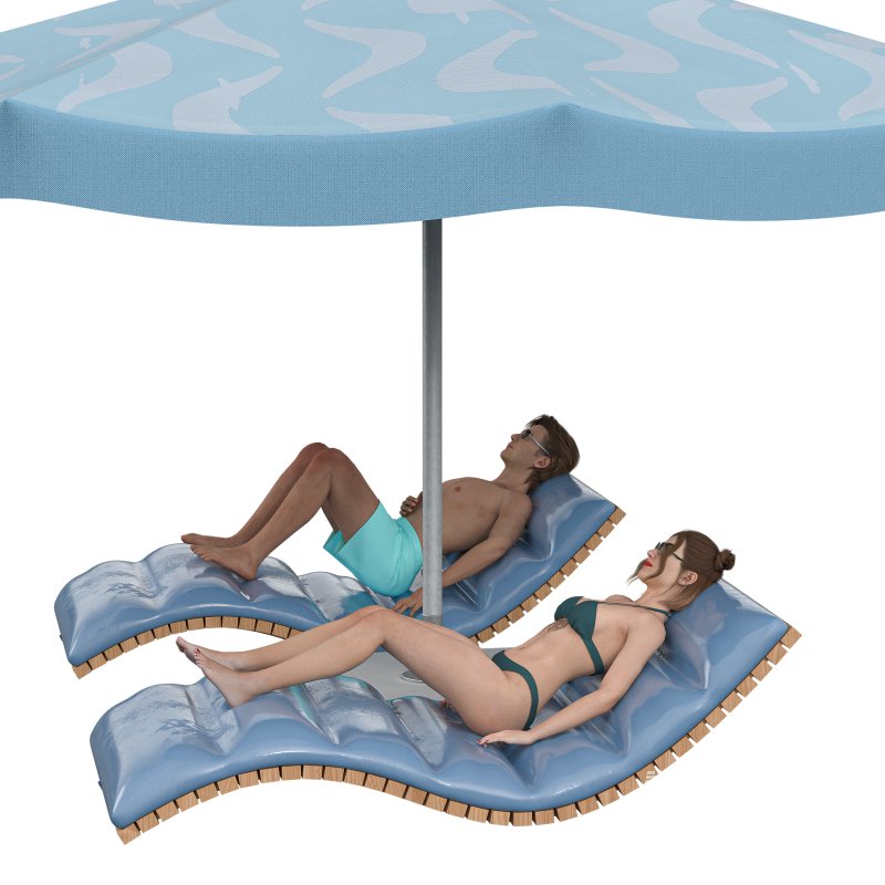 Sunbathing Lounge Duo - Image 6