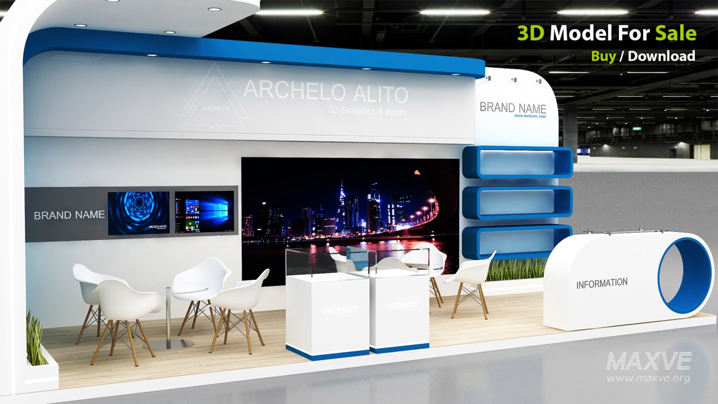 exhibition 3d model - Image 3