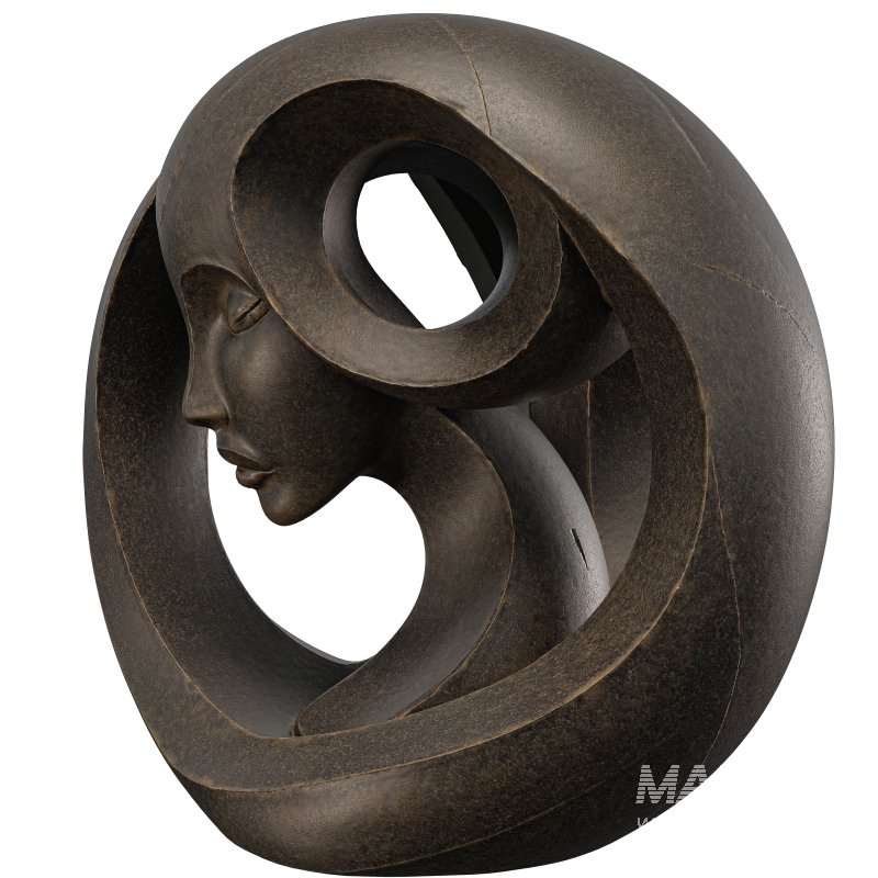 Abstract Profile Flowing Form Sculpture - Image 2