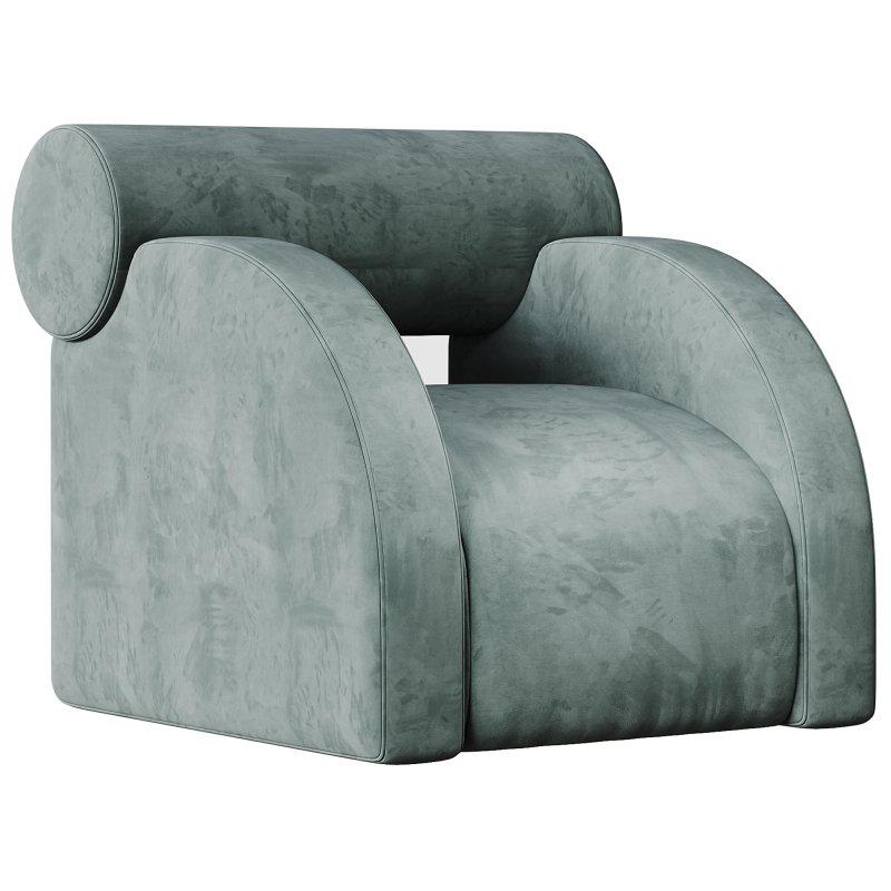 Fabric Armchair with Armrests By Paolonesi - Image 4