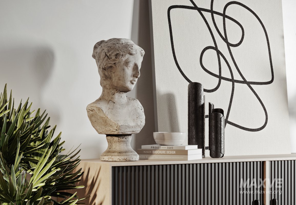 Modern living room and dining room interior scene - Image 2