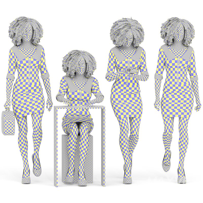 Official Woman in 04 Poses 03 - Image 2