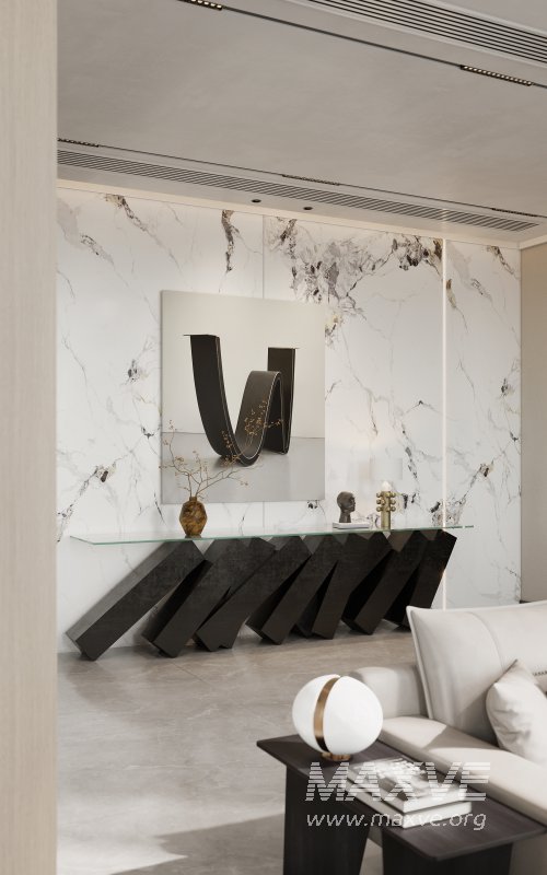 Modern living room and dining room interior scene - Image 3