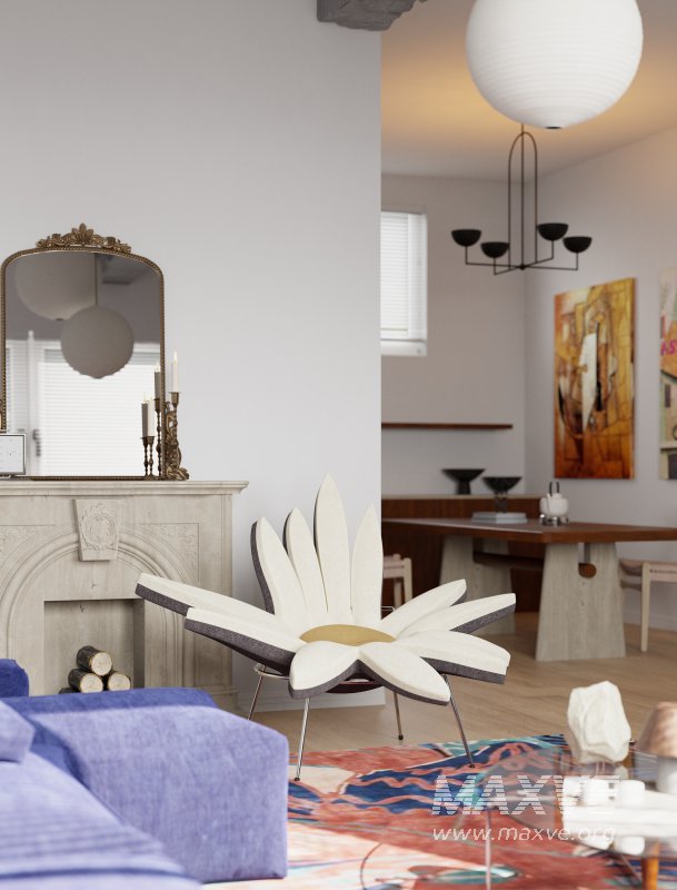 Eclectic living and dining room - Image 3