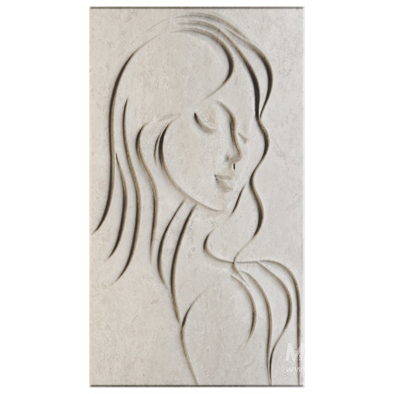 Bas-relief with a Face 09 - Image 2