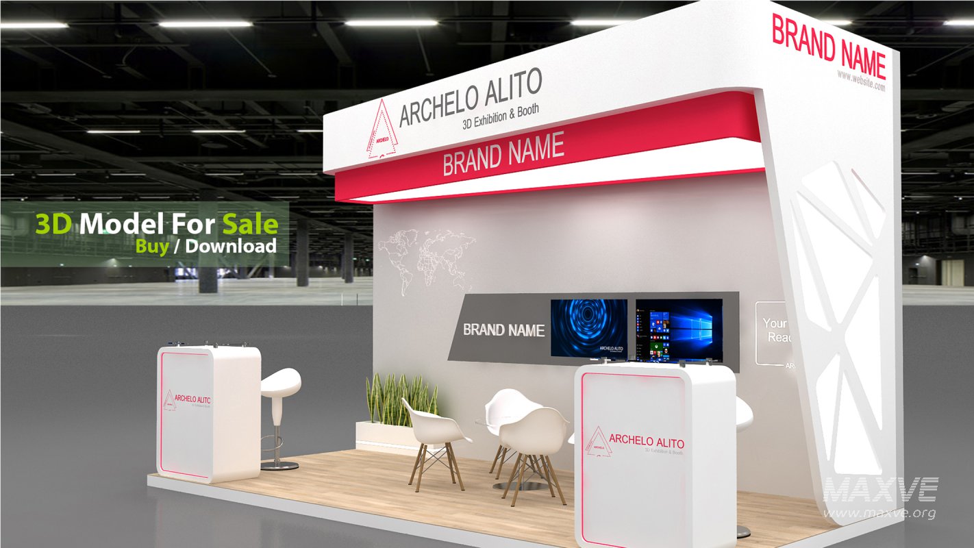 3D Stand Booth Model - Image 3