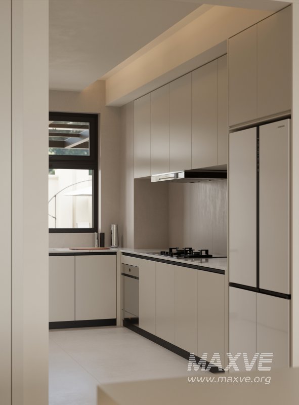 Modern living room and dining room interior scene - Image 8