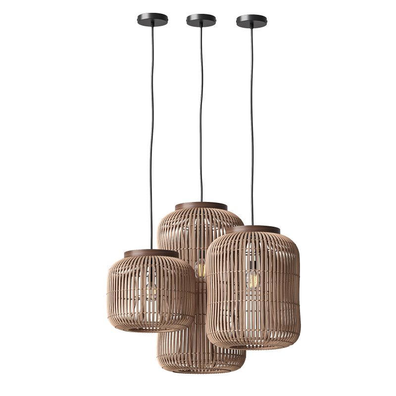 Natural Rattan Hanging Lamp - Image 2