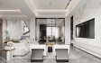 Modern living room and dining room interior scene - Thumbnail 3
