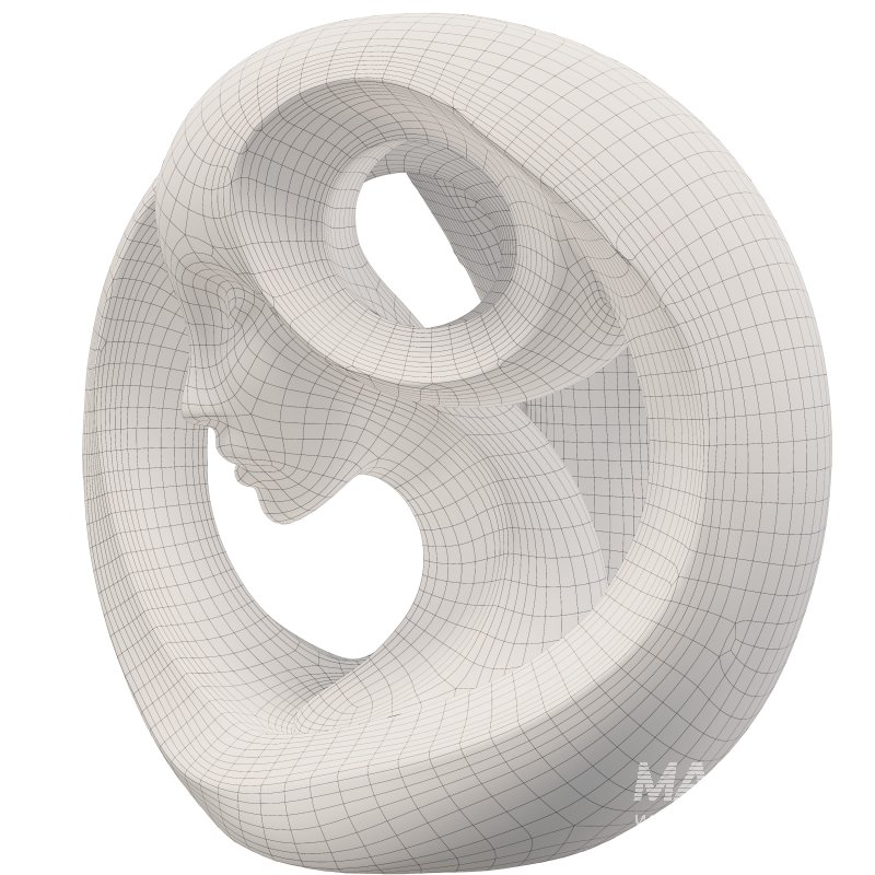 Abstract Profile Flowing Form Sculpture - Image 1
