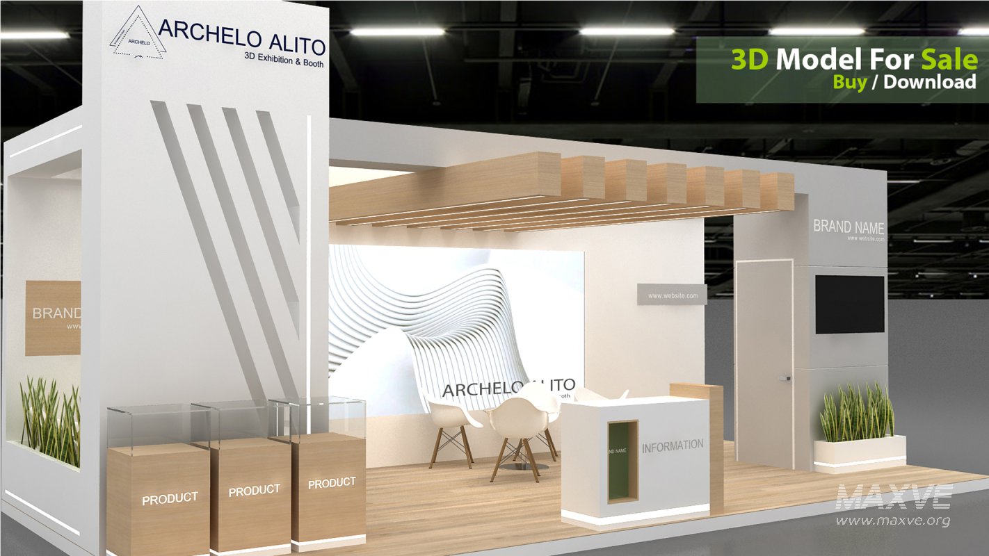 Exhibition Booth 3D Model - Image 4