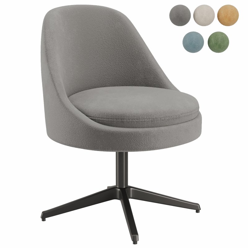 Cielo Desk Chair Alabaster - Image 1