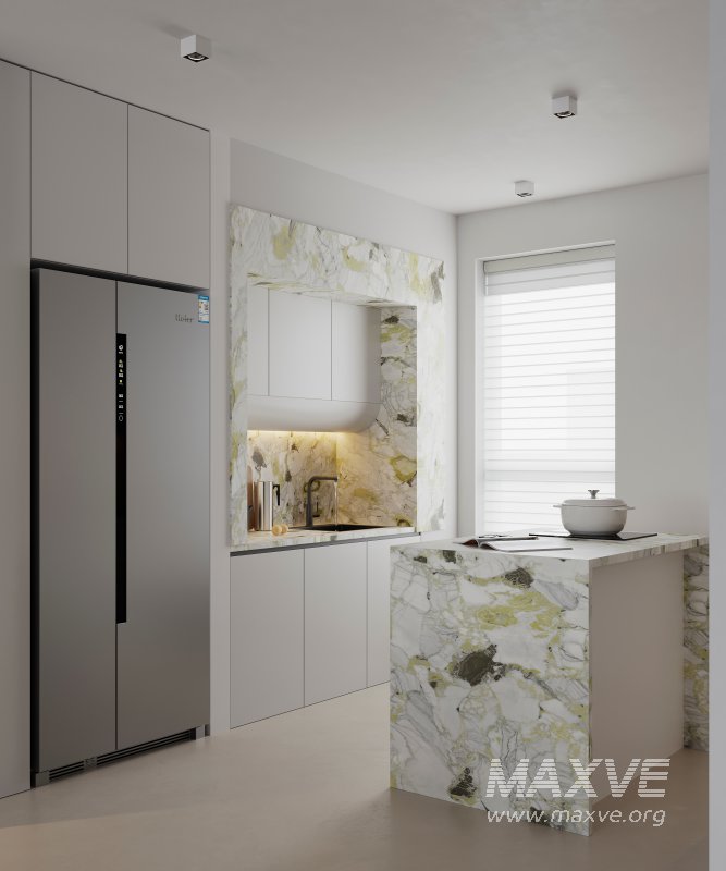 Modern living room and dining room interior scene - Image 2