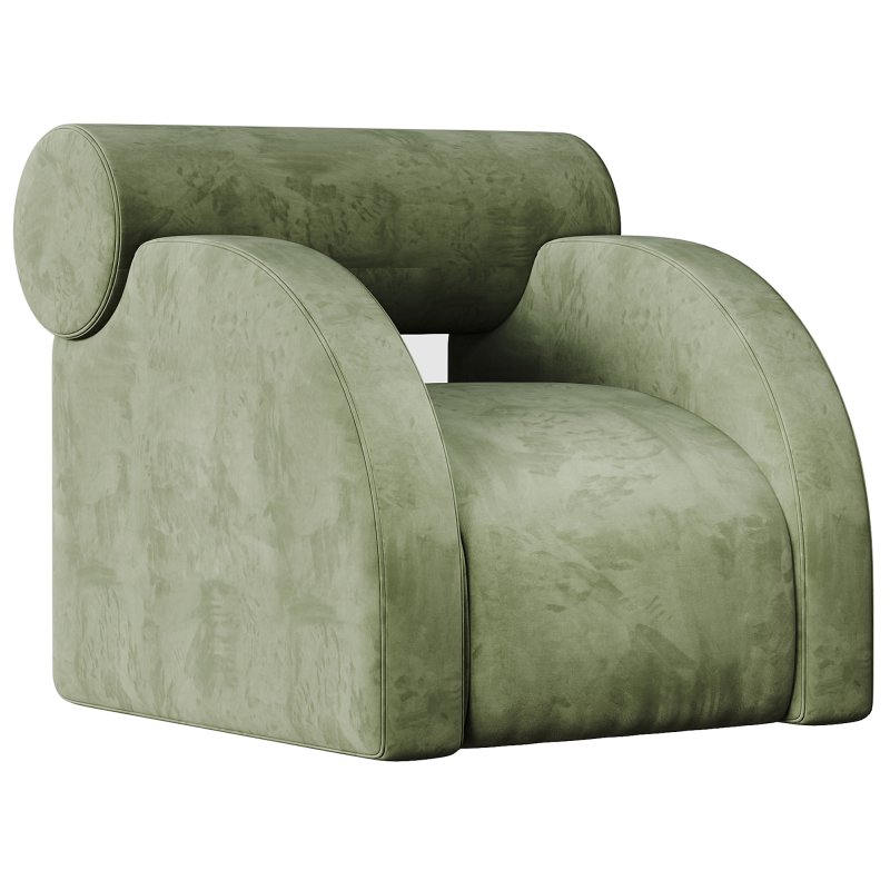 Fabric Armchair with Armrests By Paolonesi - Image 3