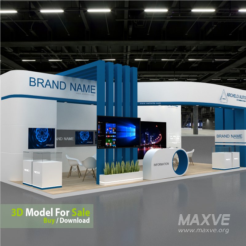 3D Exhibition Booth Model - Image 4