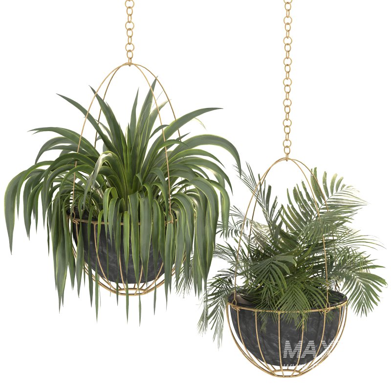 Metal Hanging Plants 05 - Image 5