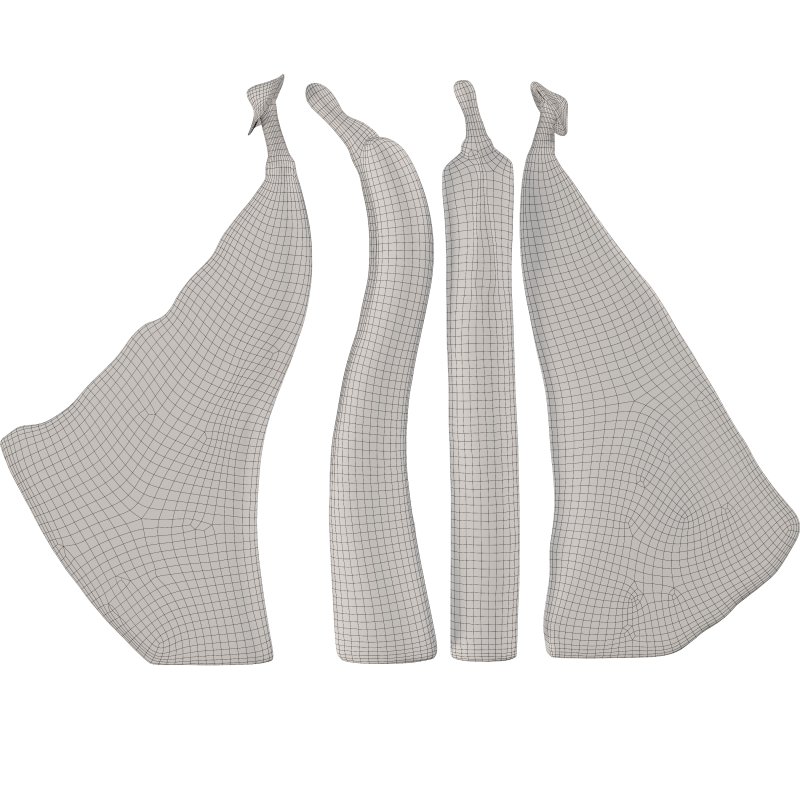 Narrow Whimsical Couple Sculpture Set - Image 1