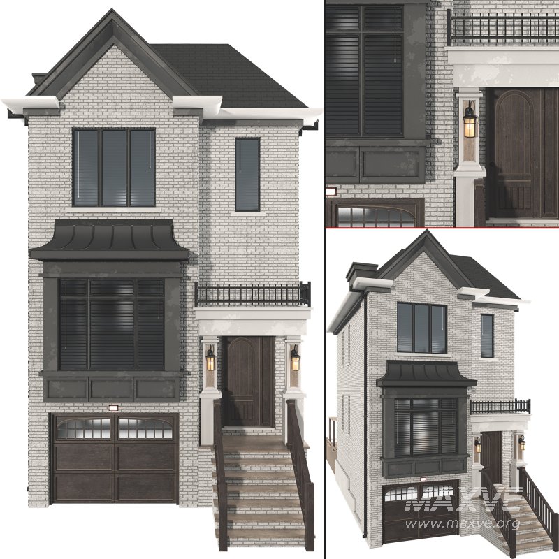 brick house with a pitched roof 02 - Image 2