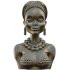 Polished Wood Bust 3D Model Stylized Female Figure - Thumbnail 5