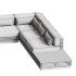 Batten Natural Teak L Shaped Outdoor Sectional - Thumbnail 3