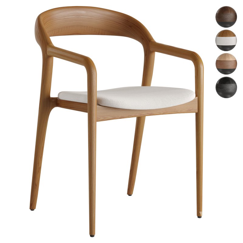 Amare Dining Chair and Oranda Round Dining Table-Fourhands - Image 4