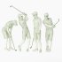 Golf Player Man 04 Poses - Thumbnail 1