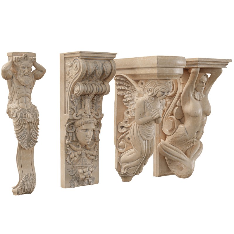 04 Victorian-Style Decorative Stone Bracket Collection - Image 2