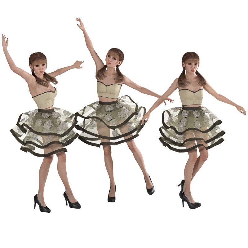 Asian Dancer girl 01 - Image 3