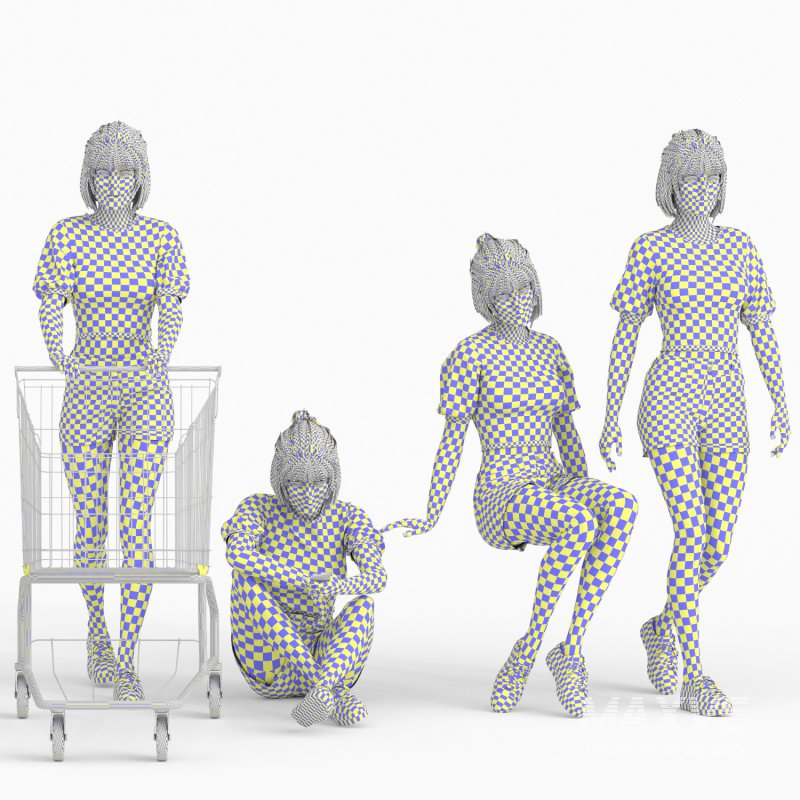 Casual Woman at Shopping 04 Poses - Image 2