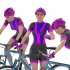 Cyclist woman in 03 poses - Thumbnail 1