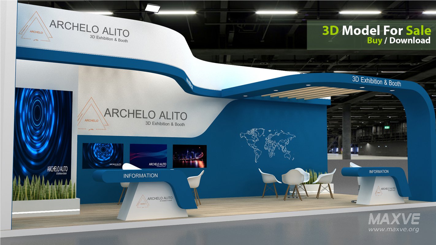 exhibition 3d model - Image 4