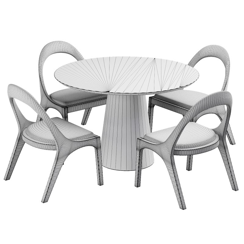 Dinning chair and table302 - Image 3