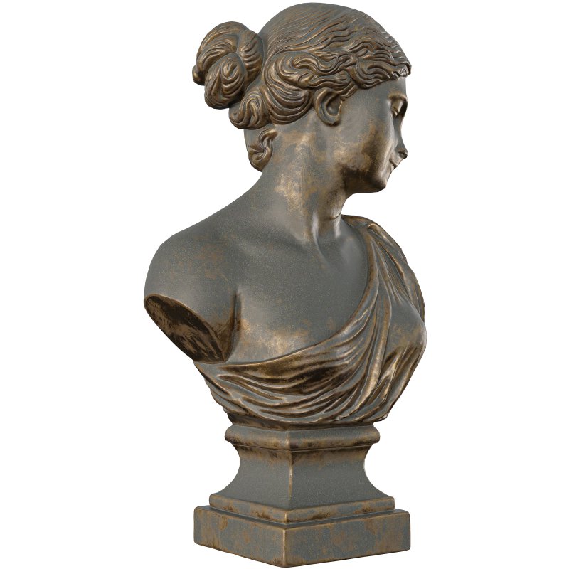 Antique Classical Greek Goddess Bust - Image 2