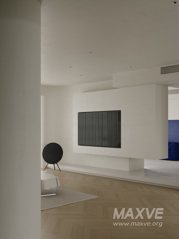 Modern living room and dining room interior scene - Image 3