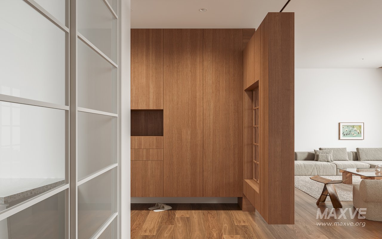 Modern living room and dining room interior scene - Image 8