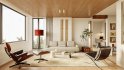 Modern living room and dining room interior scene - Thumbnail 3
