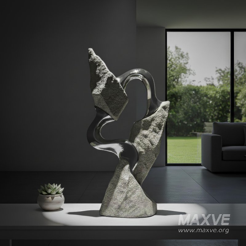 Balance of Nature Sculpture Modern Abstract - Image 1