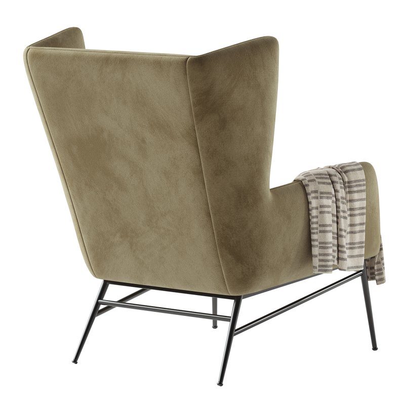 Kasen Belfast Navy Lounge Chair - Image 6