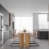 Modern living room and dining room interior scene - Thumbnail 2