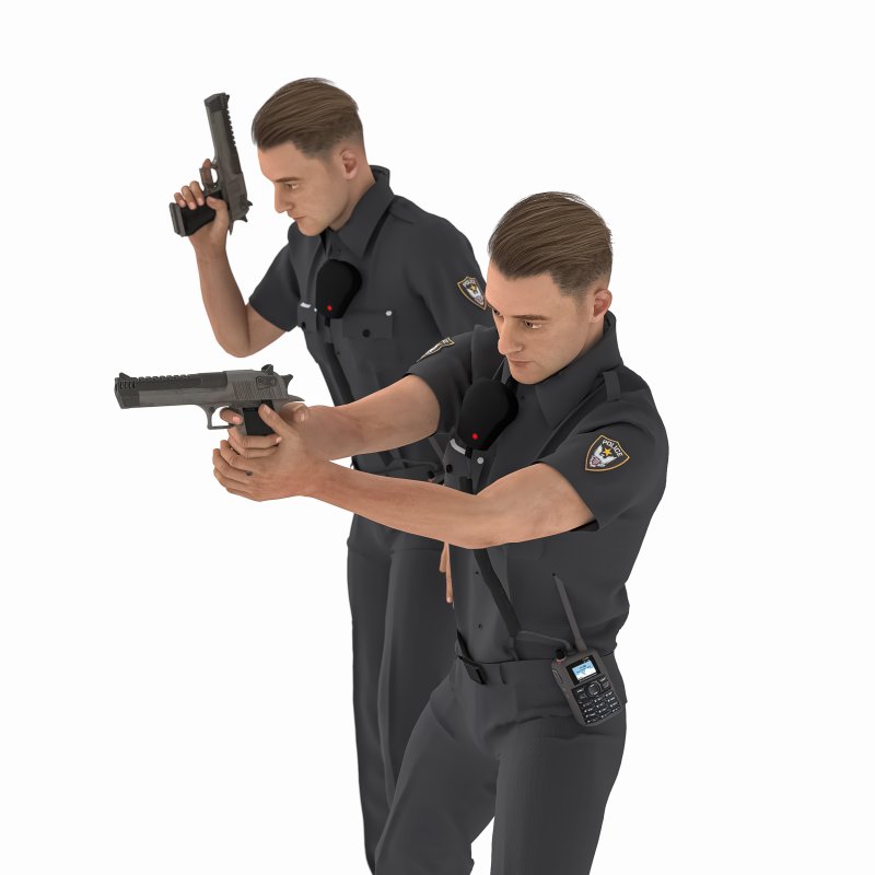Police Man in 04 Poses - Image 2
