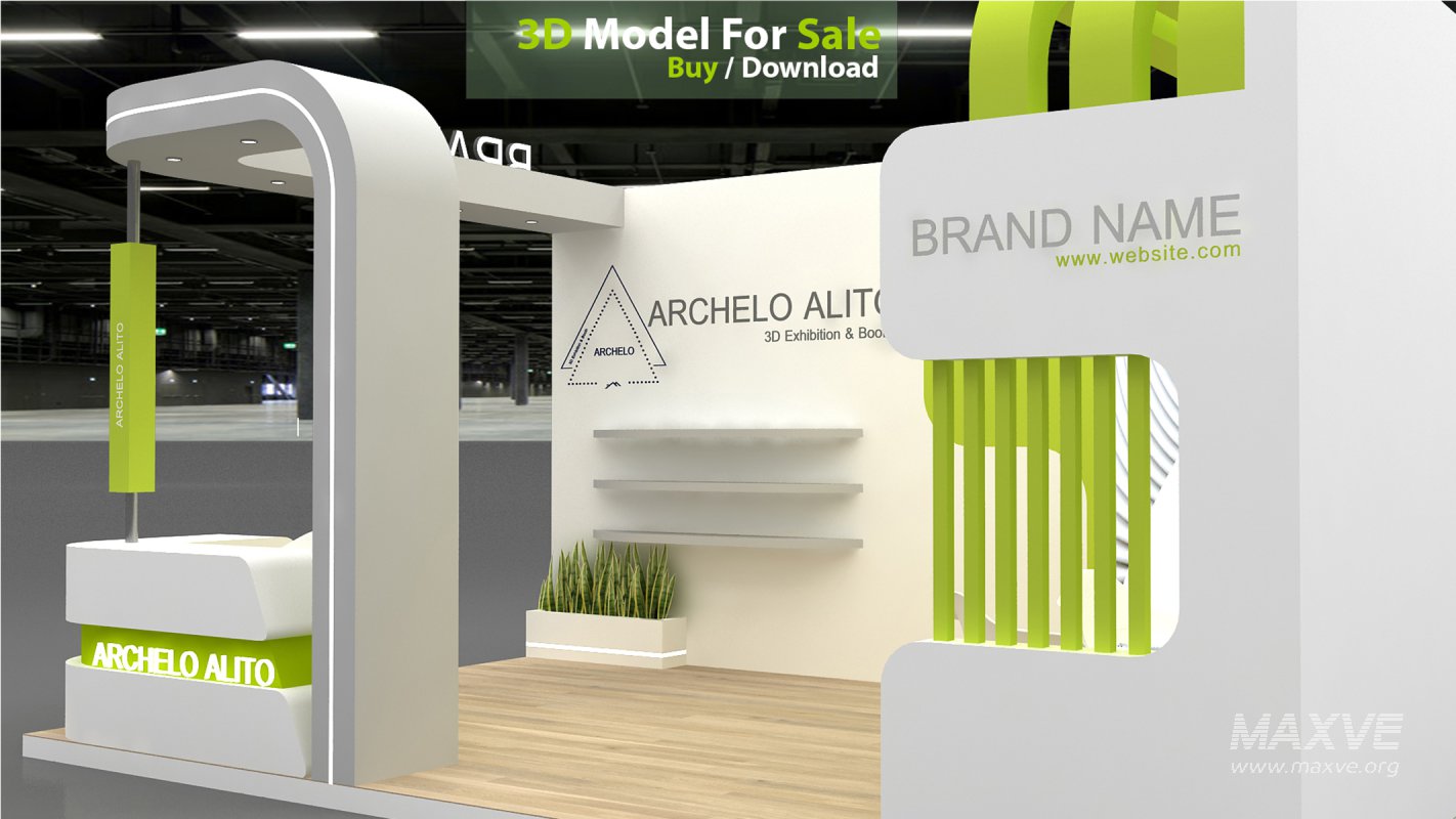 3D Exhibition Booth Model - Image 1