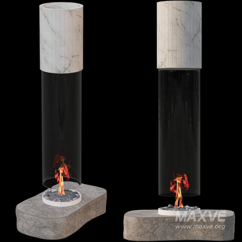 Glassy Fireplace - Image 1