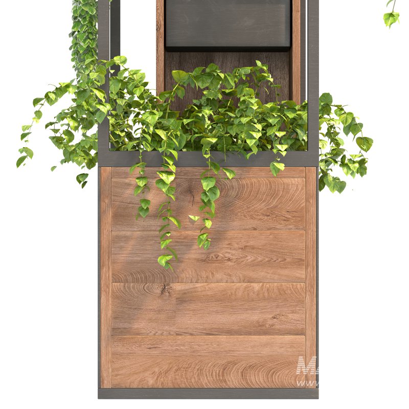 Metal and Wood Plant Stand - Image 5